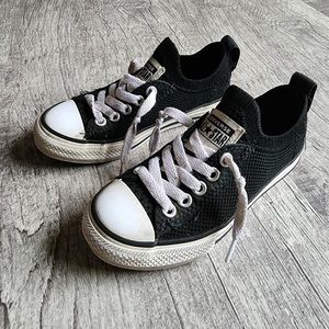 Converse All Star Shoreline Unisex Kids SZ 11 Black Sneakers